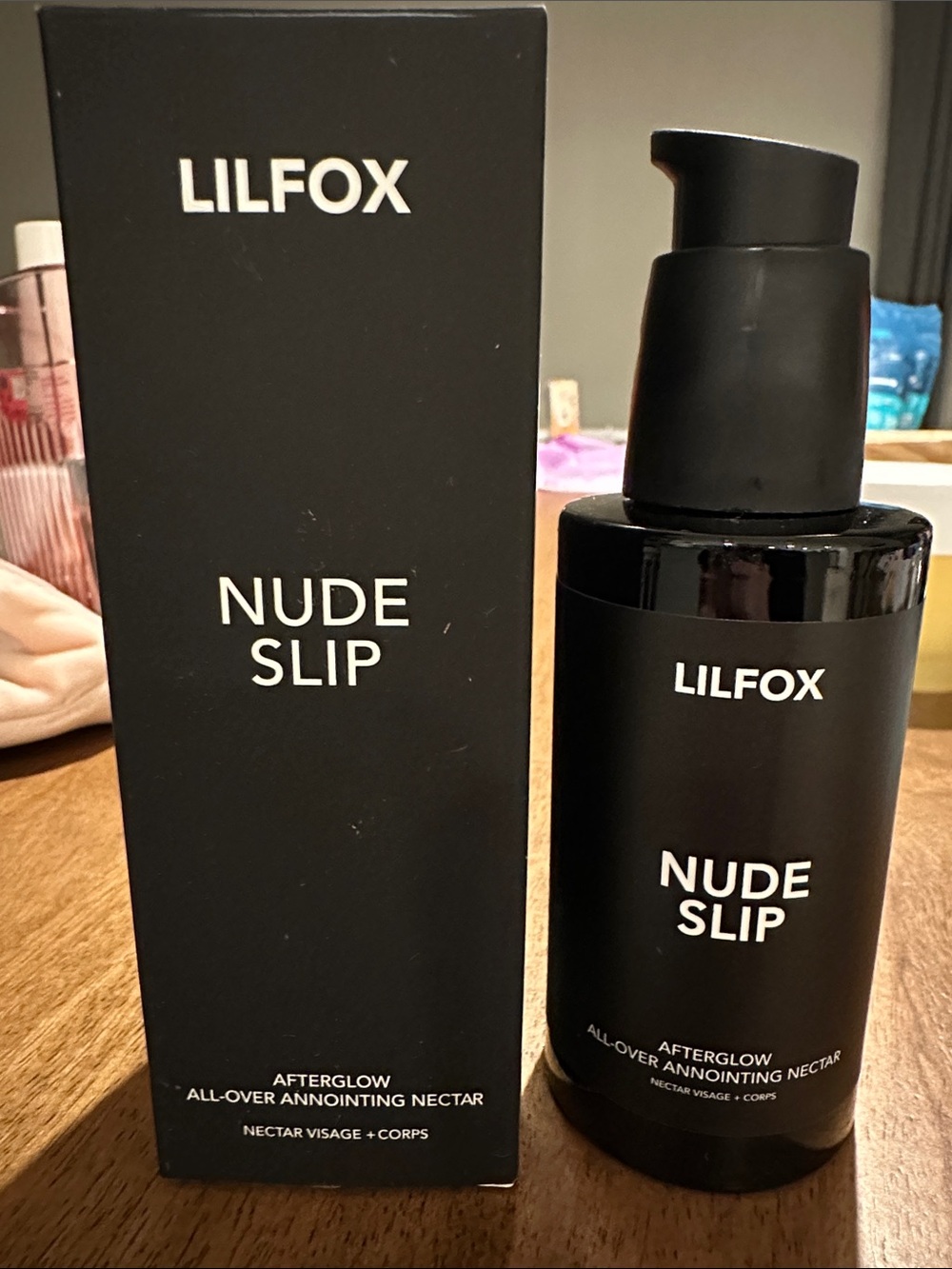 BNIB LILFOX Nude Slip 3.4 oz Afterglow All Over Annointing Nectar